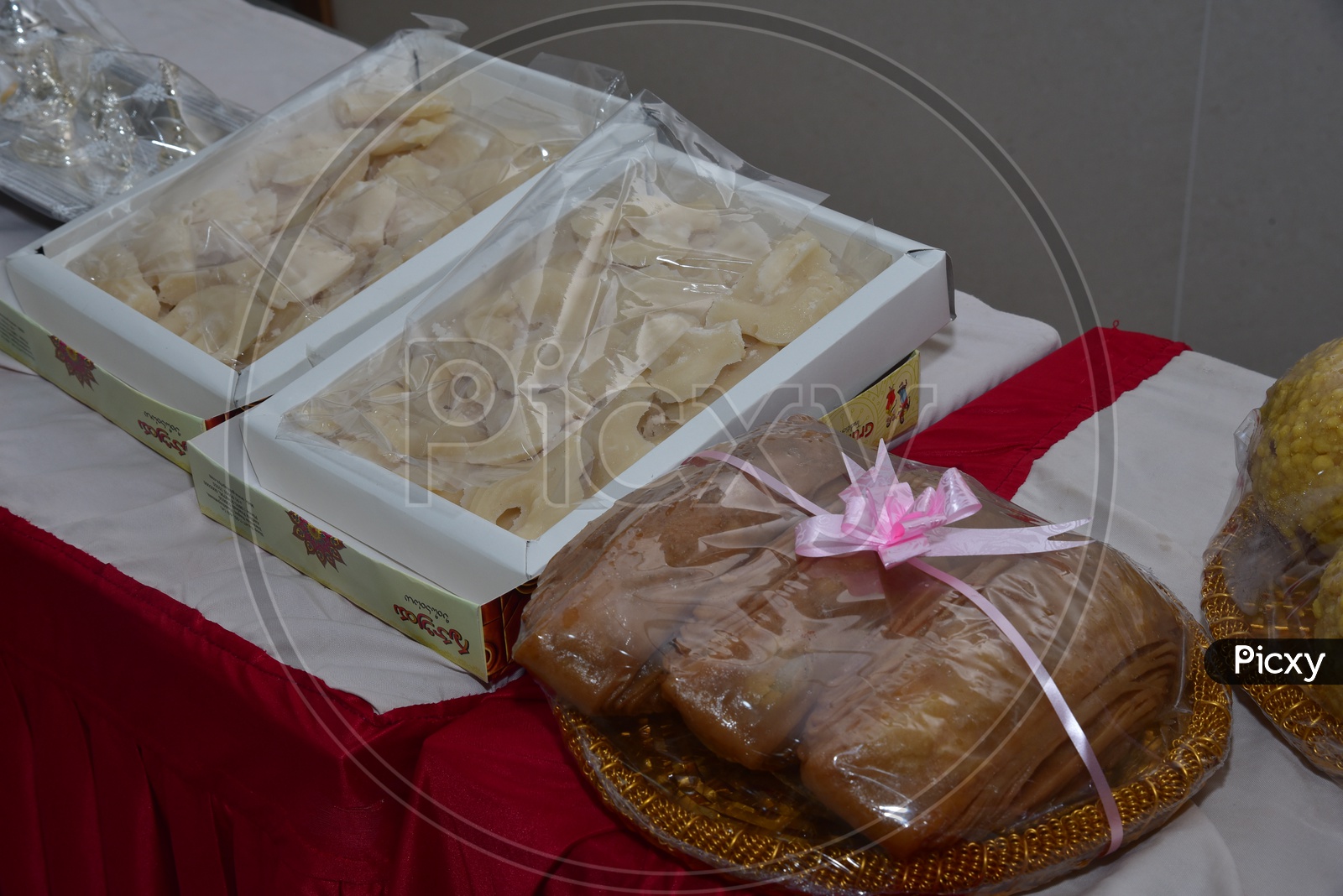 Sweets or Savouries Arranged in a Wedding