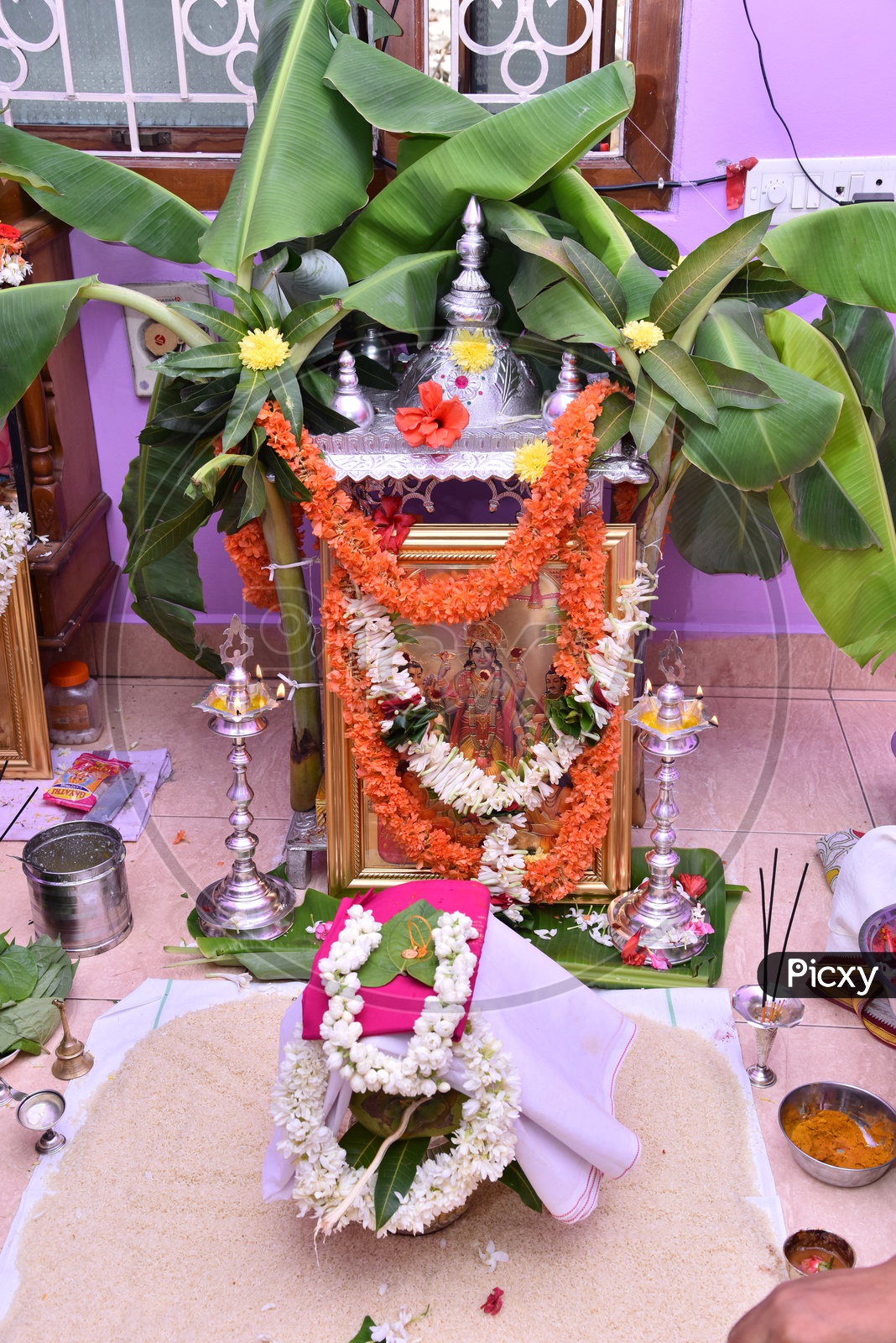 Flower Decoration For Satyanarayan Pooja Best Flower Site 5237