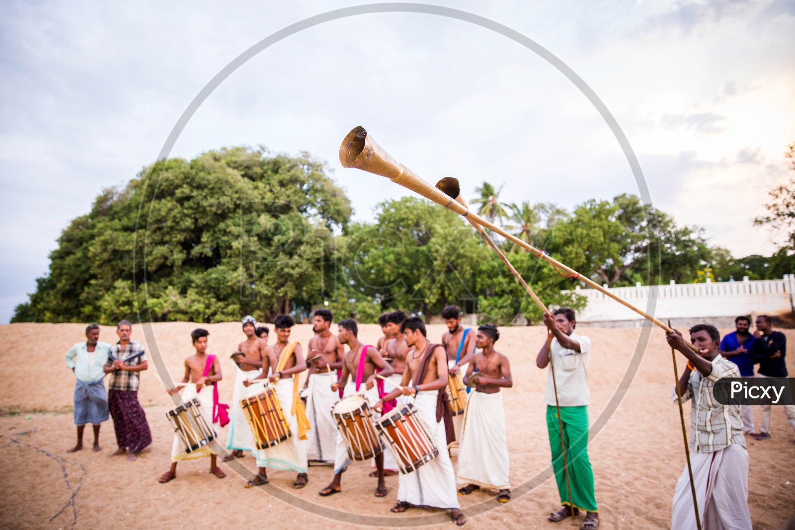 Kerala Popular Chendi  Melam Or Traditional Drums Of Kerala Playing