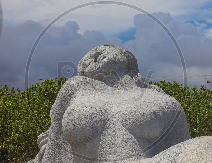 jala kanya statue in trivandrum