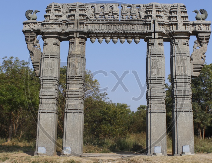 Kakatiya Kala Thoranam (also called Warangal Gate) is a historical arch in the Warangal district, of the Indian state of Telangana.