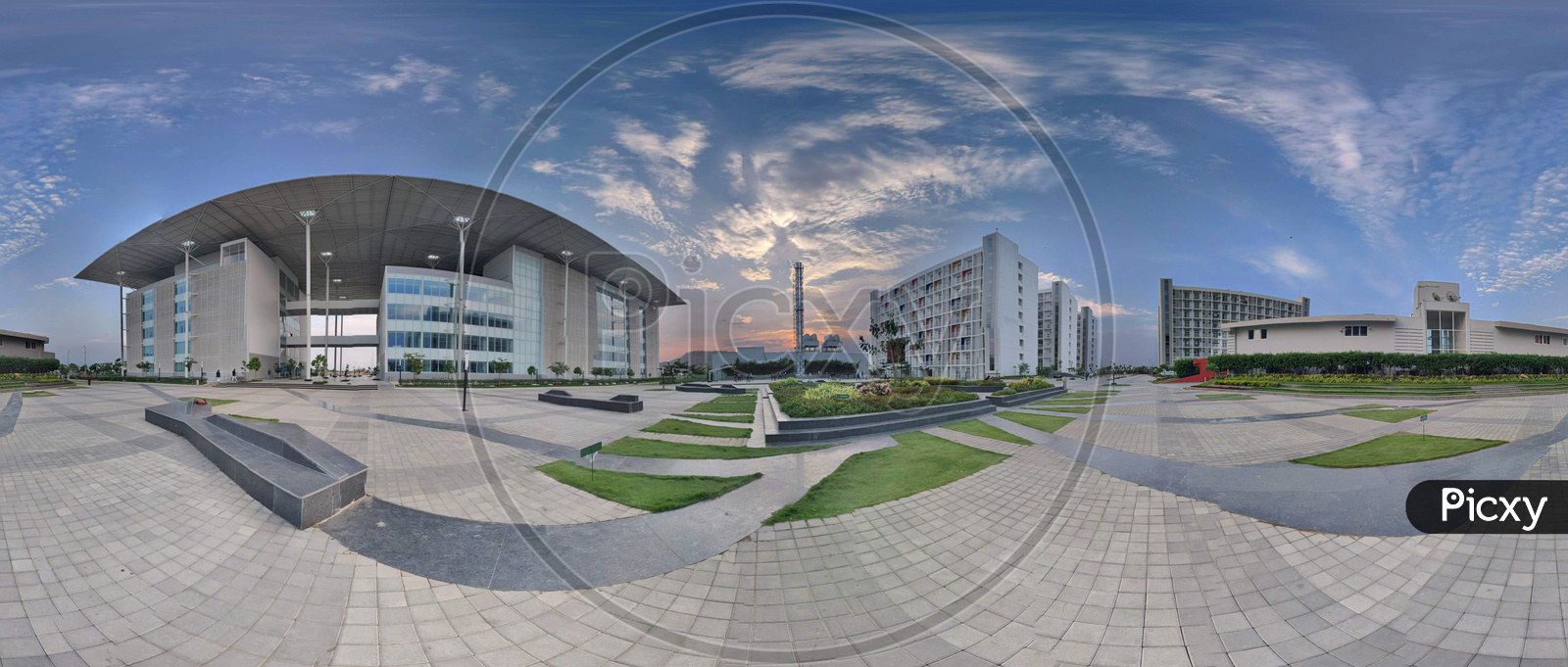 panoramic view of SRM University AP ,Amravatsi