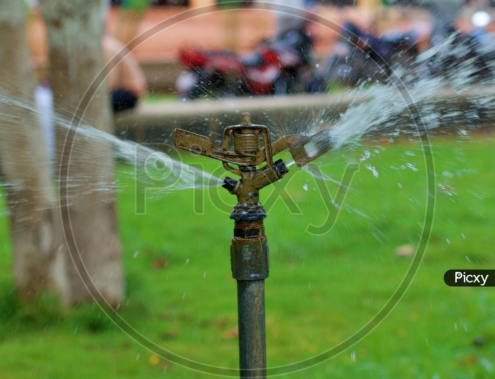 A water sprinkler.