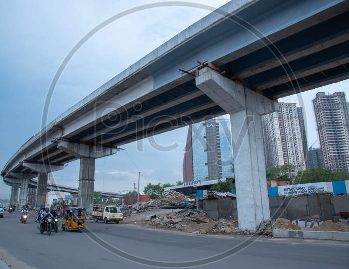 Under Construction Flyover  in Urban cities