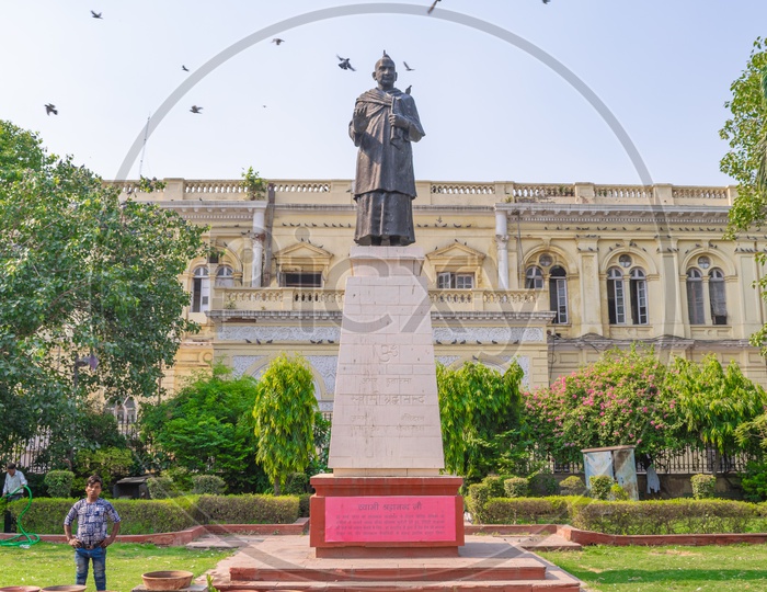 Statue Of Swami Shardhanand in front of Town Hall, Chandni Chowk, Delhi