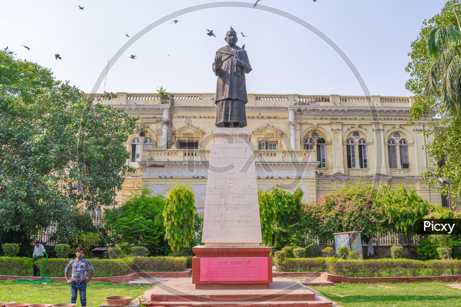 Statue Of Swami Shardhanand in front of Town Hall, Chandni Chowk, Delhi