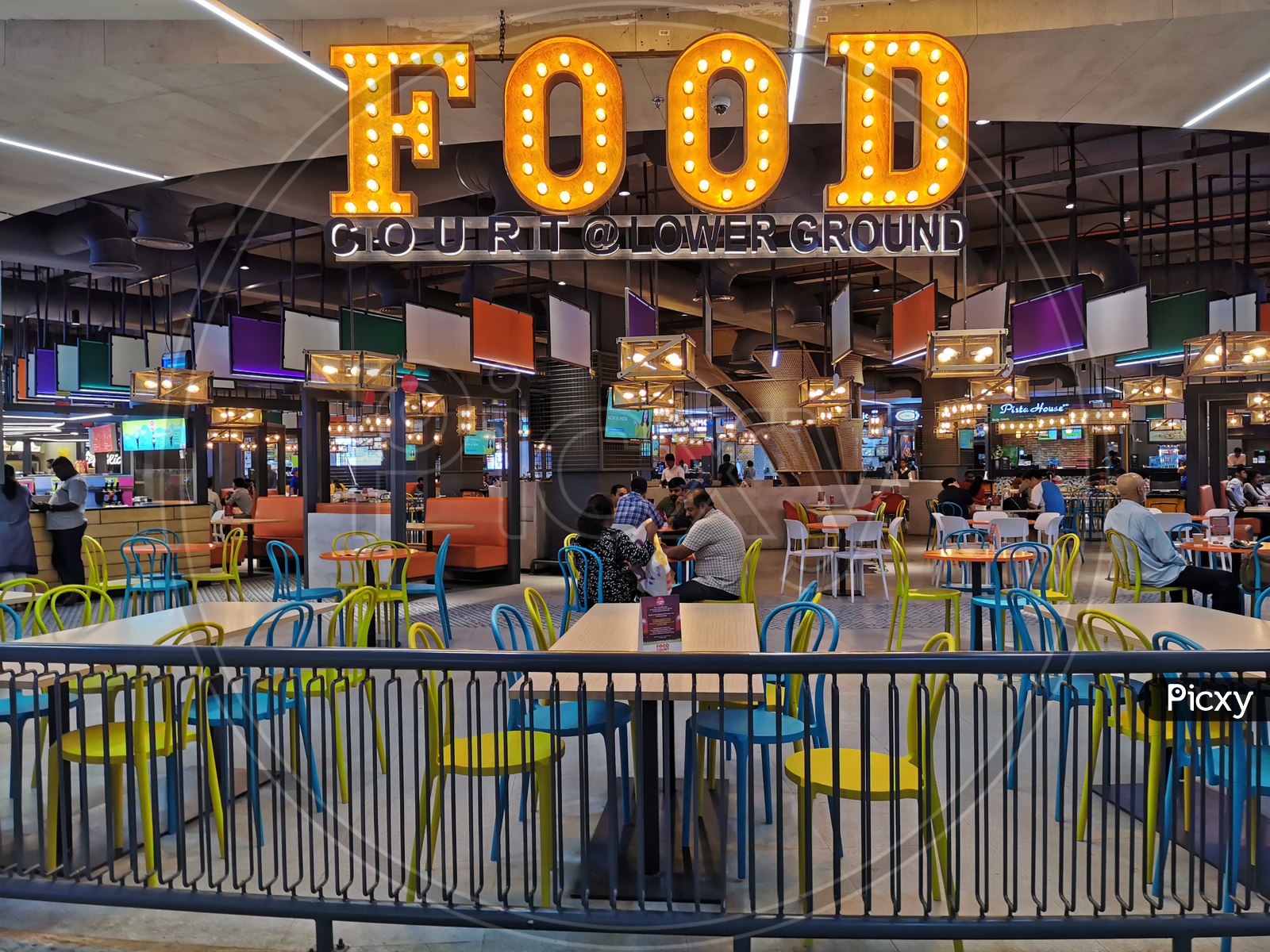 Food Court   Led Board  in a Mall