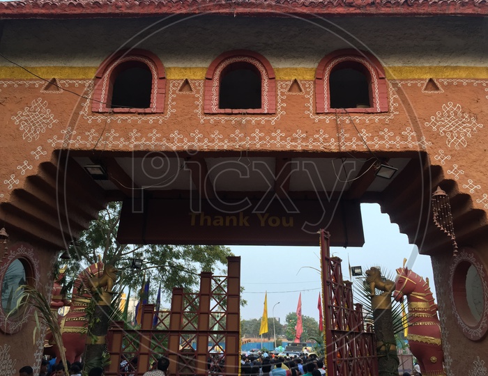 Entrance Arch Of Shilparamam