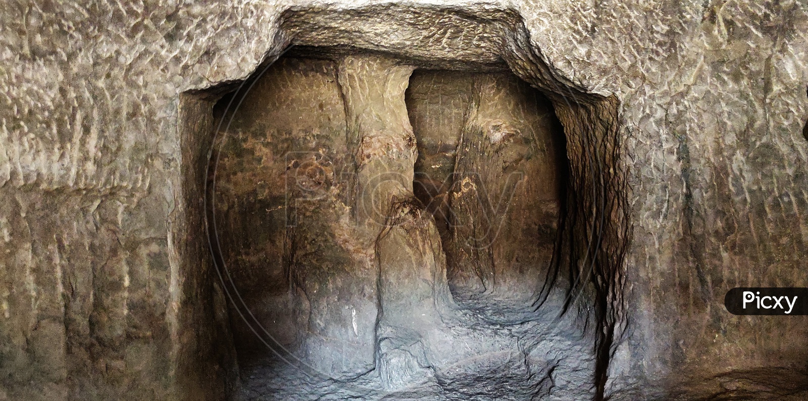 Naturally Formed Rock Caves At Ajanta Caves