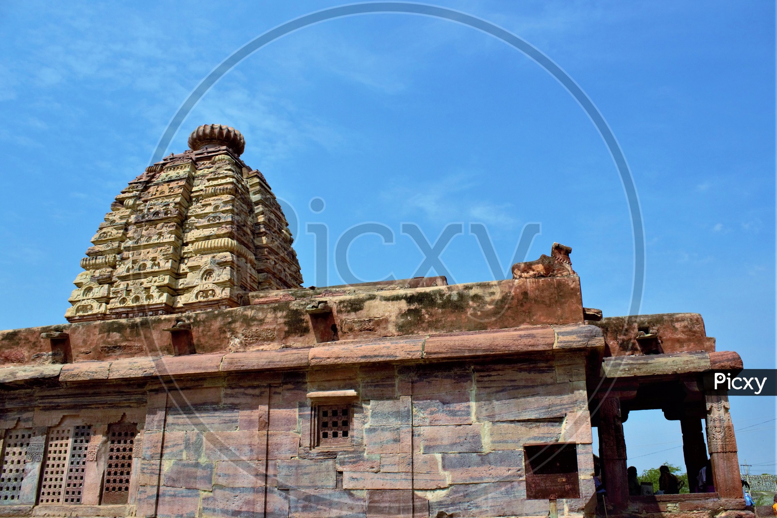 Architecture Of Hindu temples With Temple Shrine  of  Alampur Jogulamba Temple