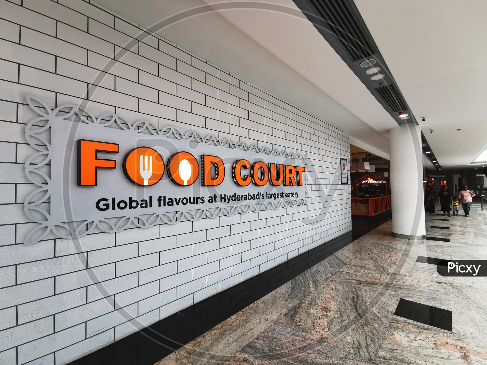 Food Court at Sarath City Capital Mall or AMB Mall