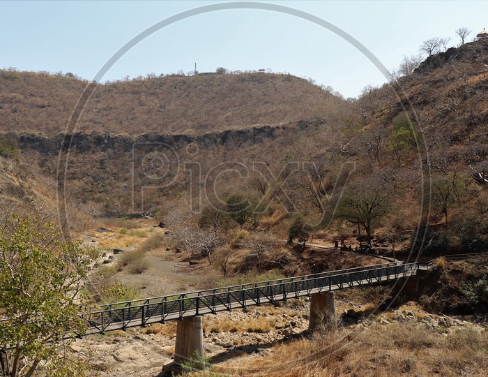 A Bridge Constructed on a Water Channel at Ajanta Caves In Deccan Plateau