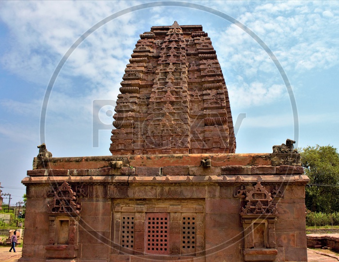 Architecture Of Hindu temples With Temple Shrine  of  Alampur Jogulamba Temple