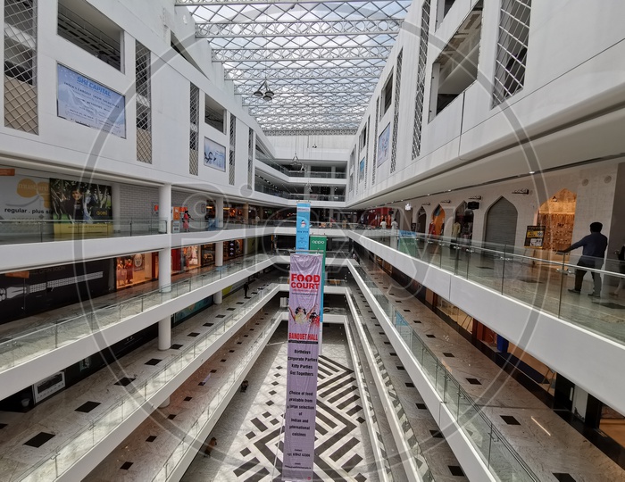 Inside View of Architecture Of Sarath City Capital Mall
