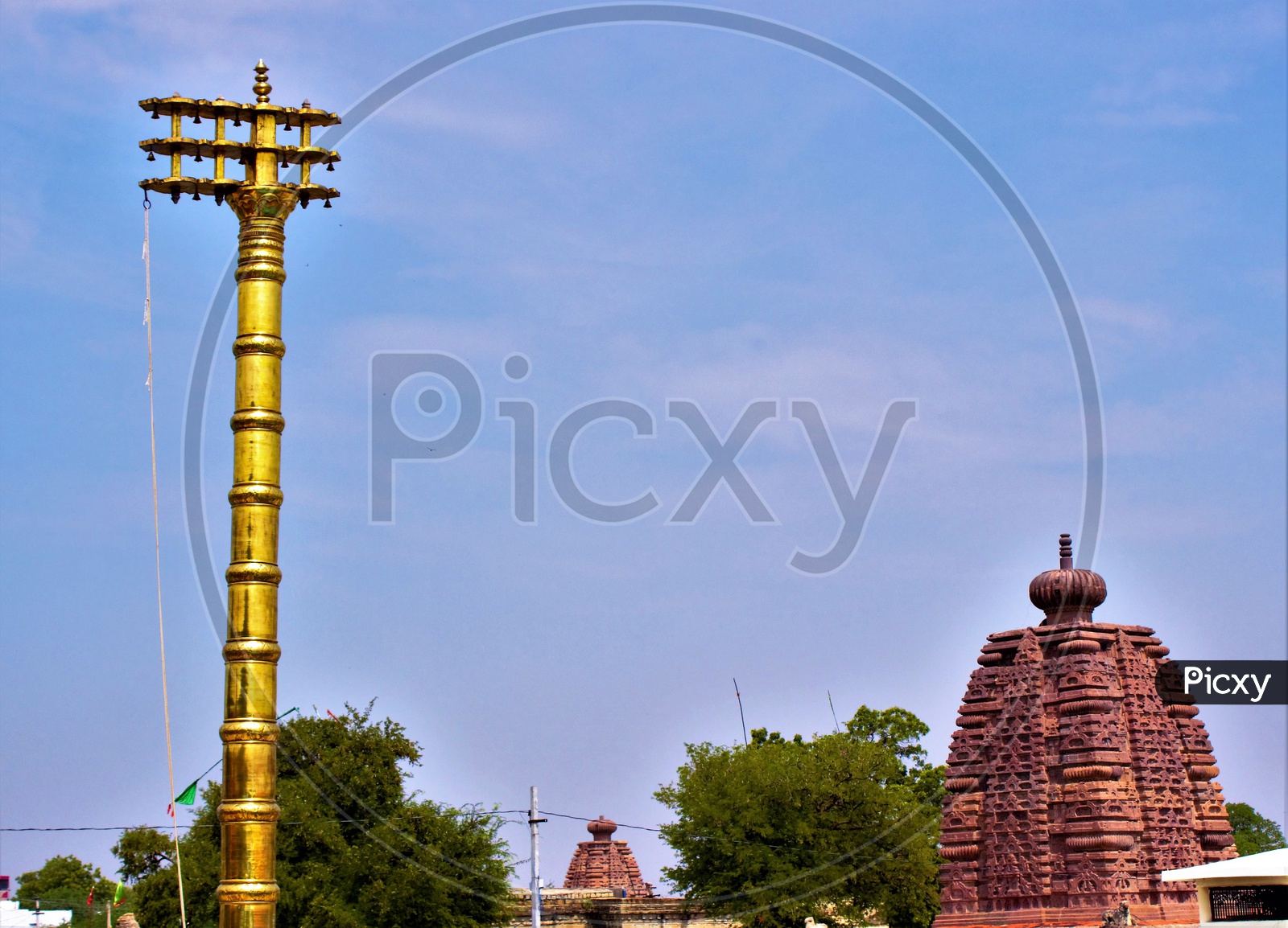 Dwajasthambam or kausthubam or Flag Pole at Hindu Temples