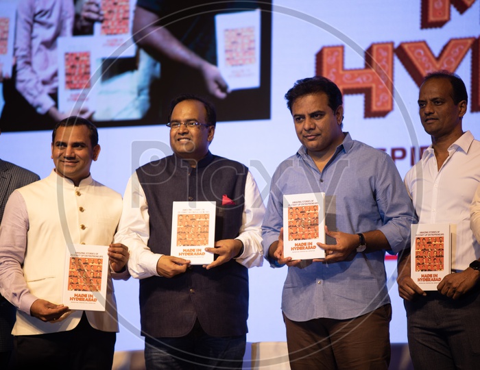 Kalvakuntla  Taraka RamaRao  ( KTR )   Along With Dignitaries At Made In Hyderabad Book Launch Event