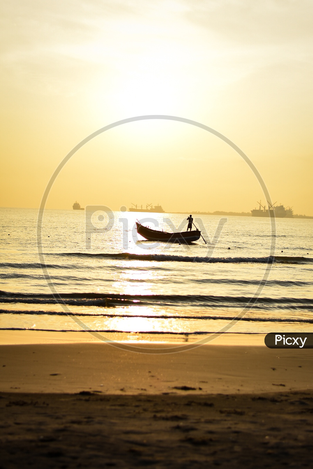 Kakinada beach sunrise