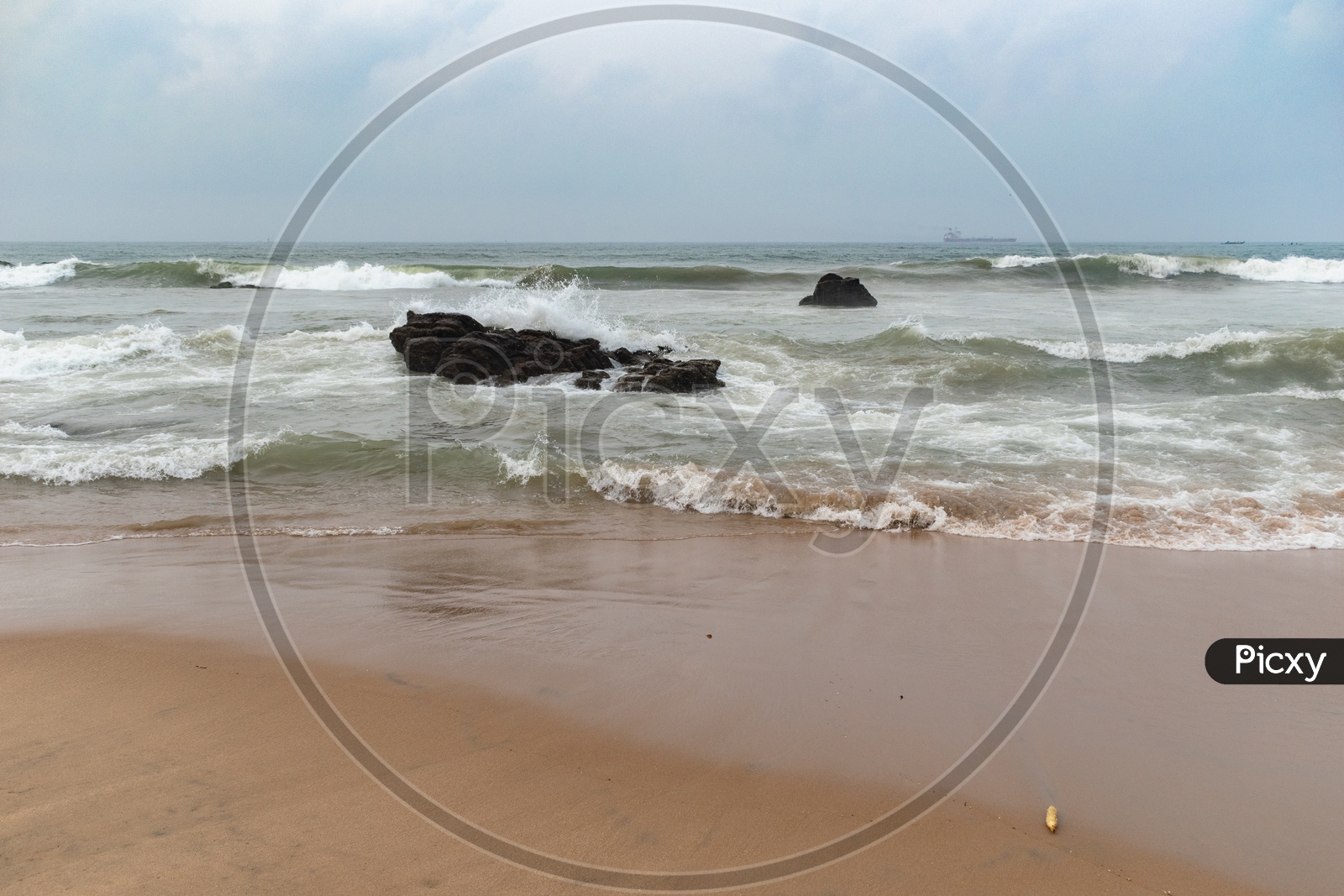 View of  Rama Krishna beach (R.K.Beach), Vishakapatnam/Vizag.