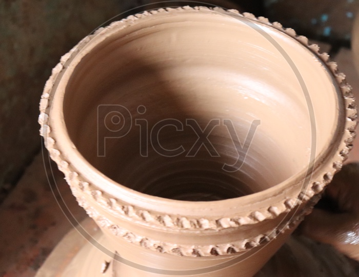 Freshly sculpted Clay Pots By a Professional Potter   or Pottery