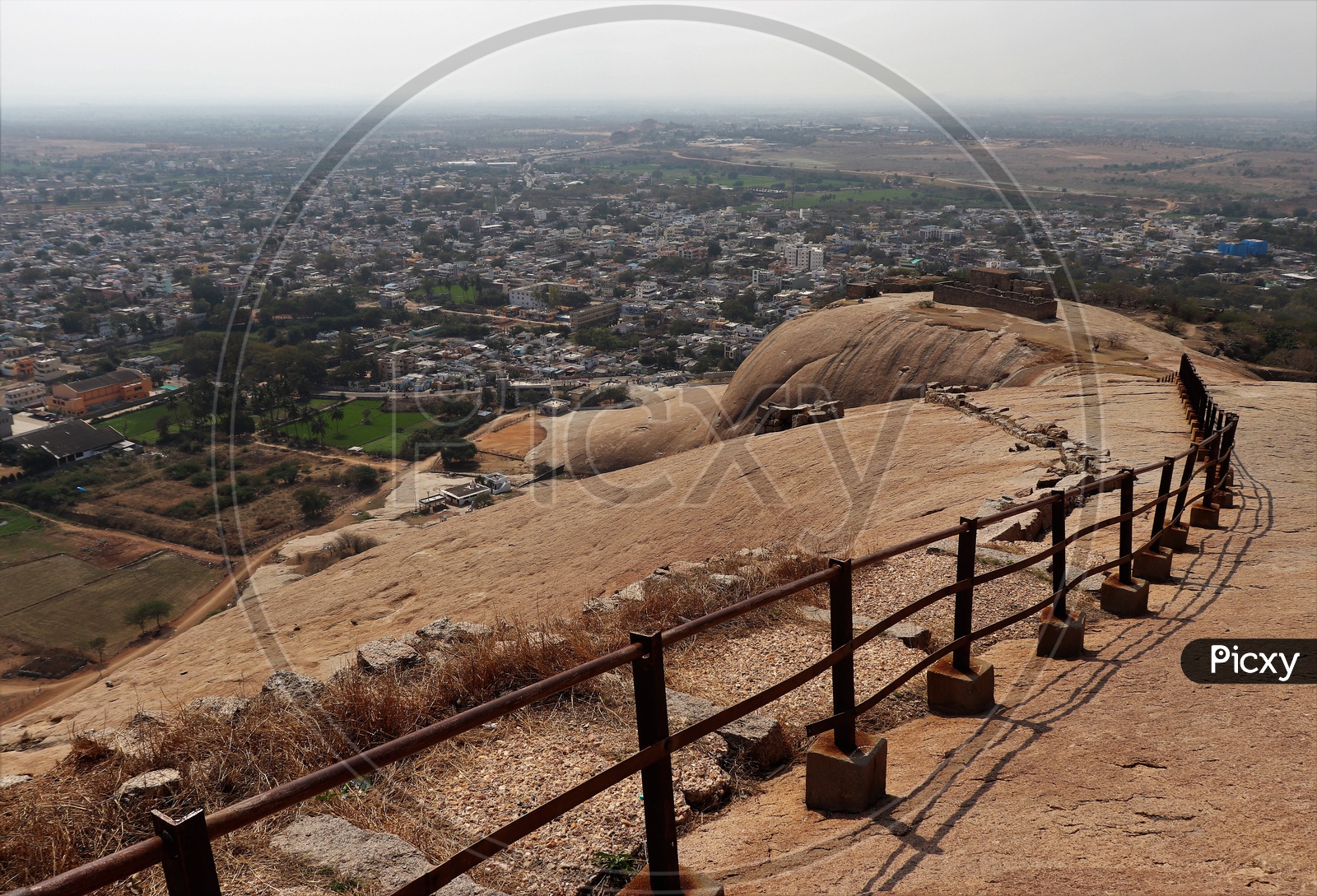 A City Scape View from Bhongir Fort