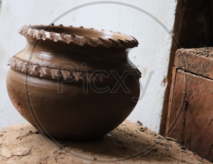 Freshly sculpted Clay Pots By a Professional Potter   or Pottery