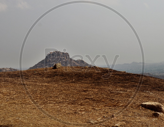 A View Of Bhongir Hill From Fort
