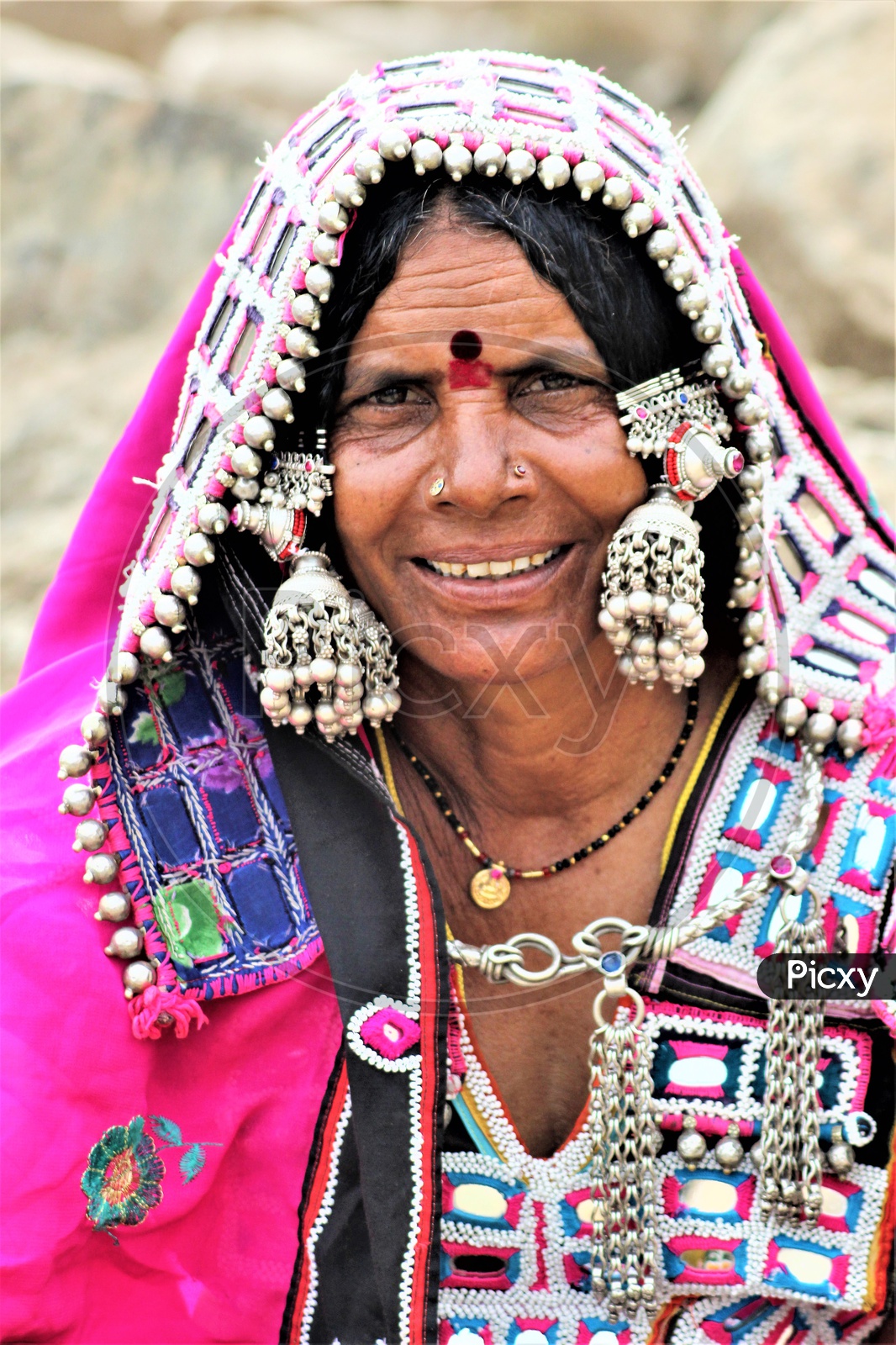 Portrait Of a tribal Woman