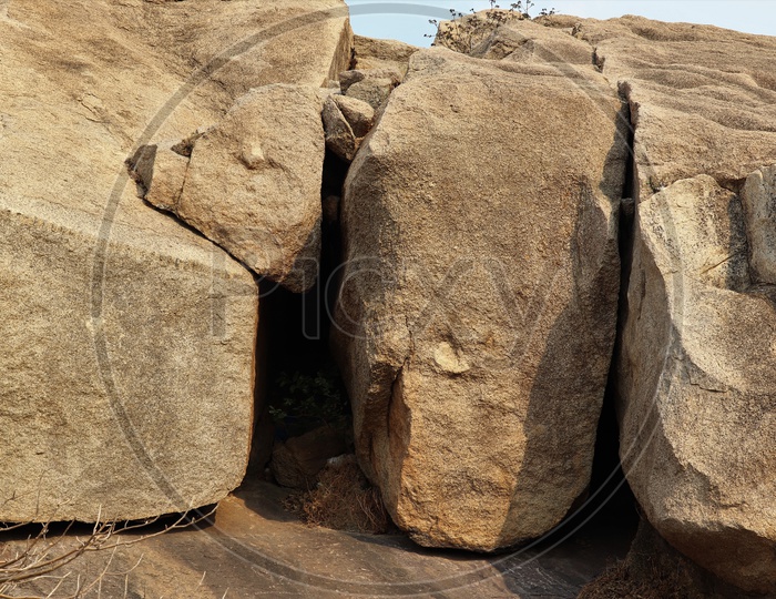 Rocks On The  Hill Top at Bhongir