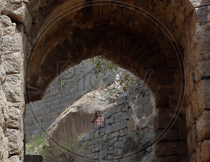Old Ruins Of Ancient Bhongir Fort