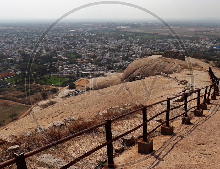 A City Scape View from Bhongir Fort