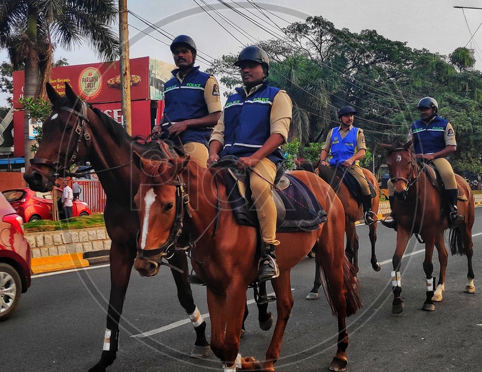 Policemen on horses