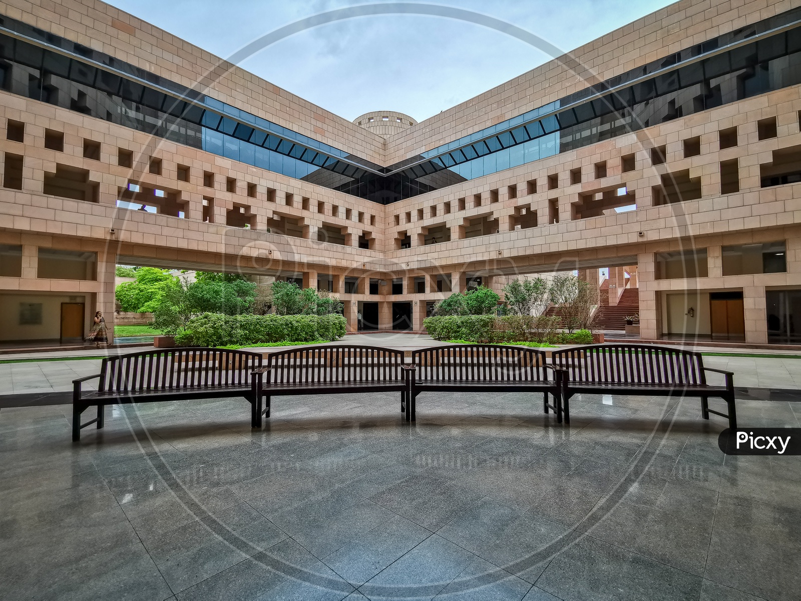 Atrium in in ISB (Indian School of Business) Campus