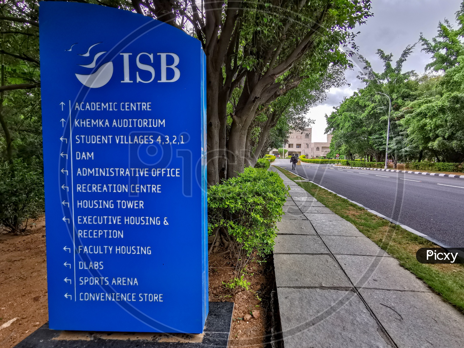 Direction Signboard in ISB (Indian School of Business) Campus