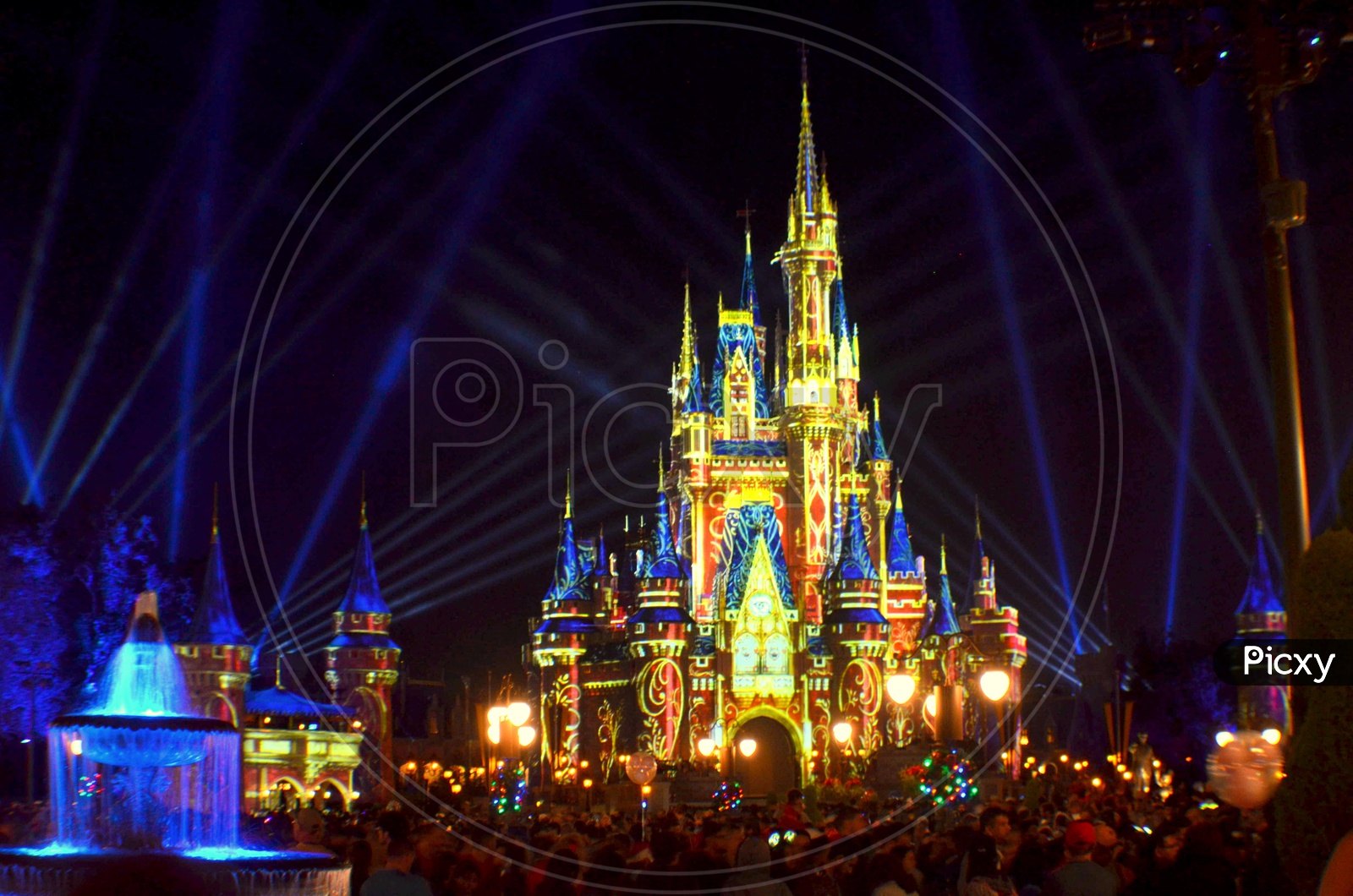 Magic Kingdom Holiday lights Extravaganza