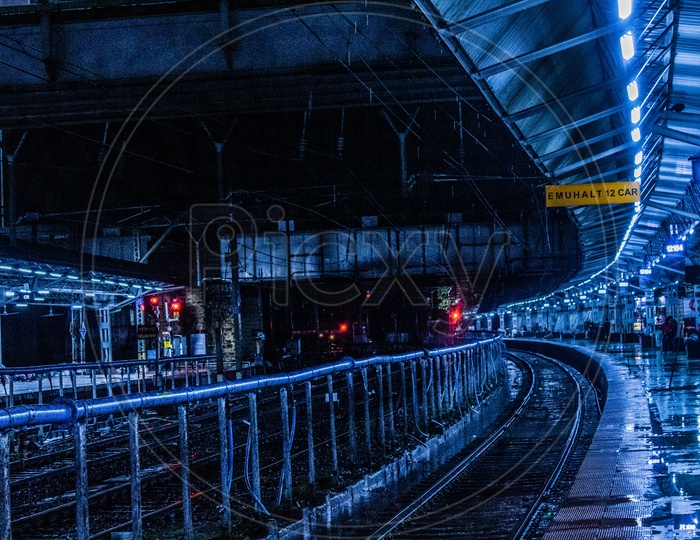 An empty Railway platform