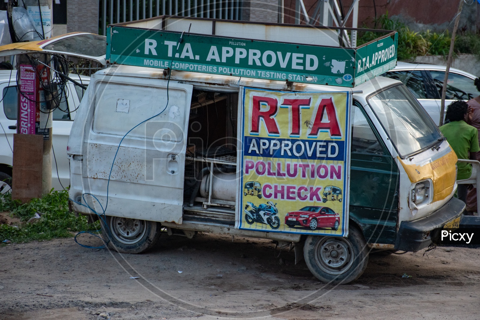 R.T.A approved Pollution check vehicle.