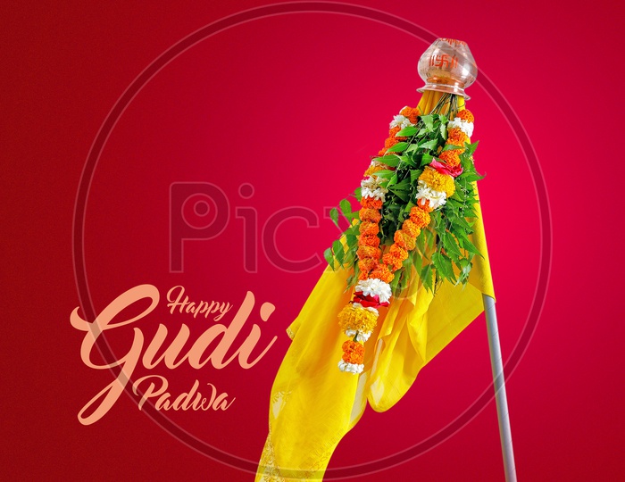 Gudi Padwa  Marathi New Year  Wishes Template  With Spacing