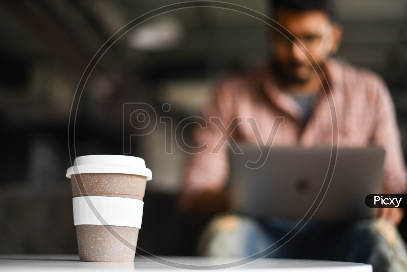 Coffee Mug Or Coffee Cup On a Working Working Mans Table
