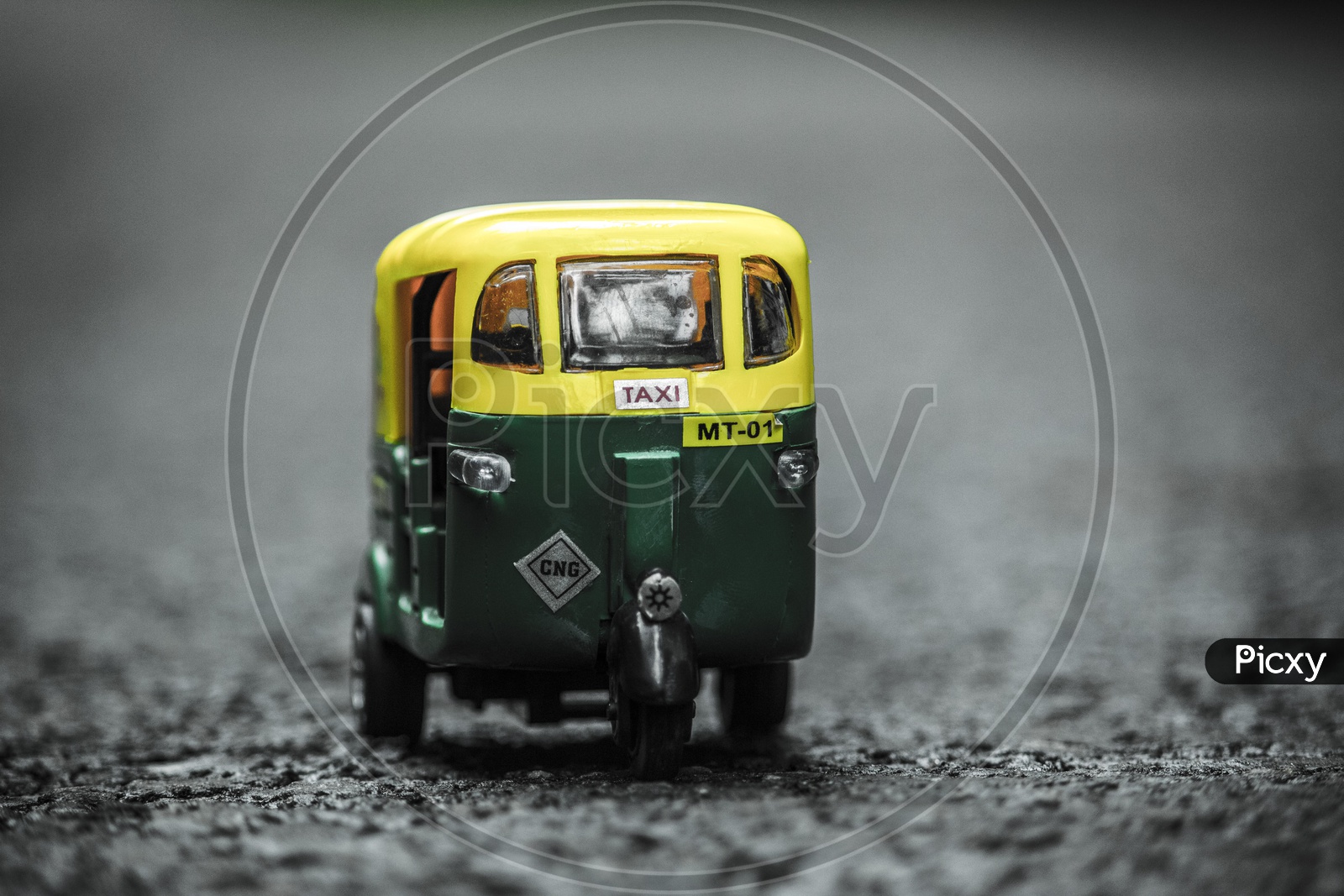 The toy taxi auto