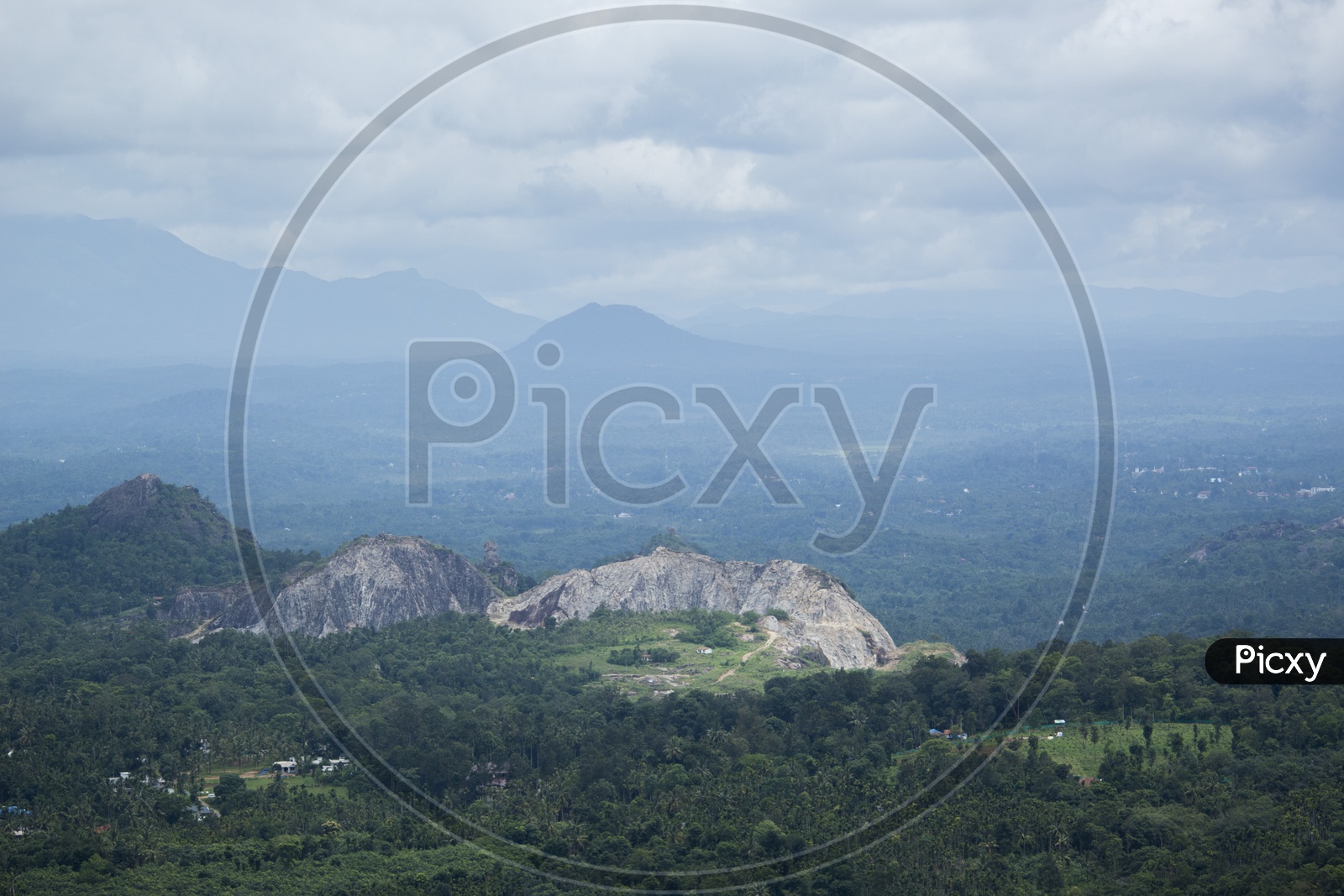 The view point of Edakkal caves, wayanad, India