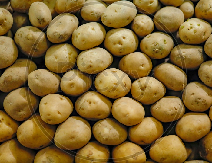 Potatoes In a Vendor Stall