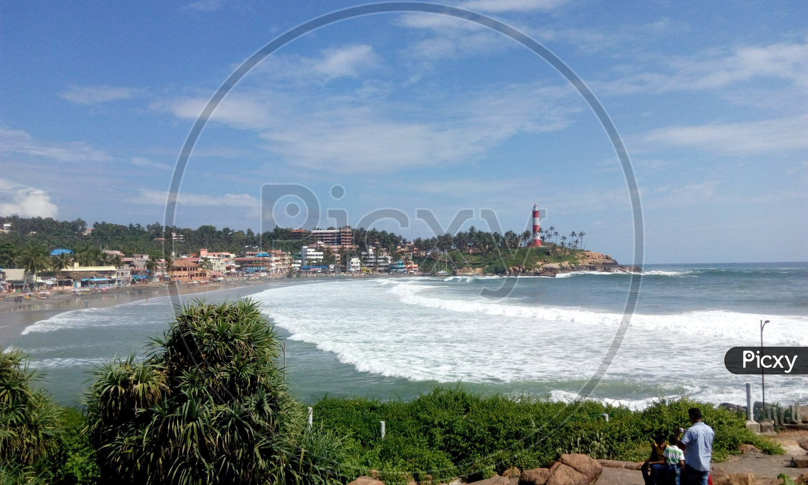 Lighthouse view from Kovalam beach