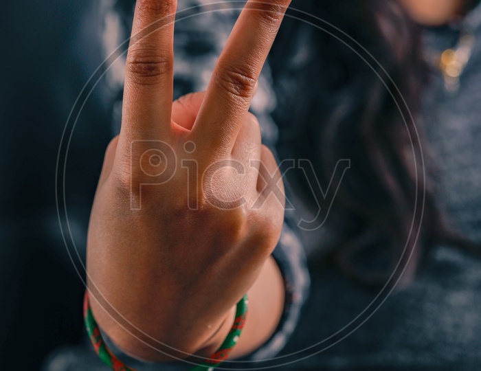 Woman Hands Showing Gestures