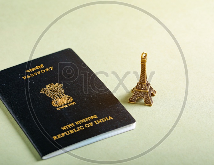 Travel Concept   Indian Passport On an isolated Background
