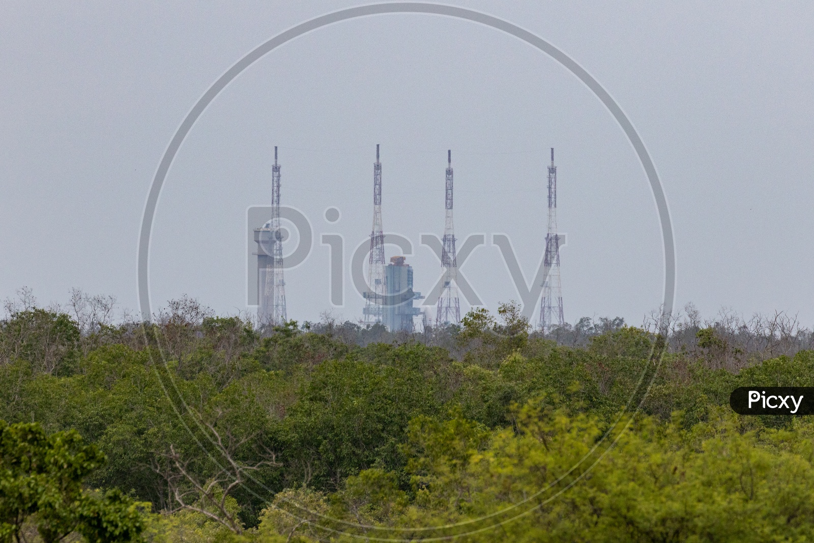 GSLV Mk III  M1  Or Chandrayaan 2  Spacecraft or Rocket  On   Launch pad  At Satish Dhawan Space Centre  SHAR In Sriharikota
