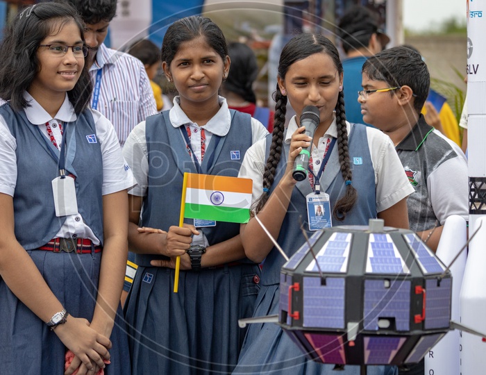 School Children Speaking At The Launch View Gallery Of SHAR During Chandrayaan 2 Launch