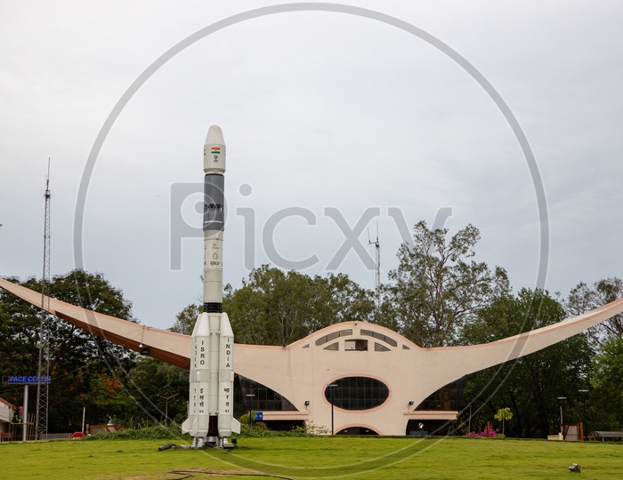 PSLV Or GSLV  Model Rockets  For Display At Satish Dawan Space Centre  SHAR , Sriharikota