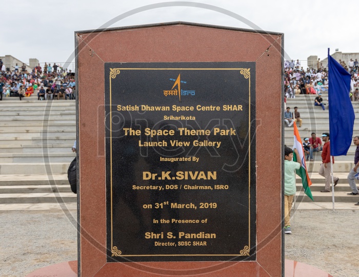 Foundation Stone Of The Space Theme Park Or Launch View Gallery by  ISRO Chairperson K.Sivan at SHAR