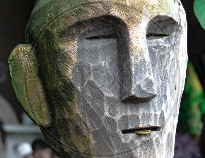 Portrait of a Wood carving
