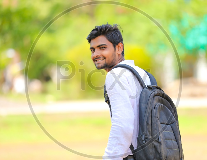 Confident College Student Smiling